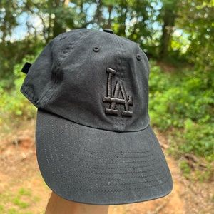 LA Dodgers All Black dad hat